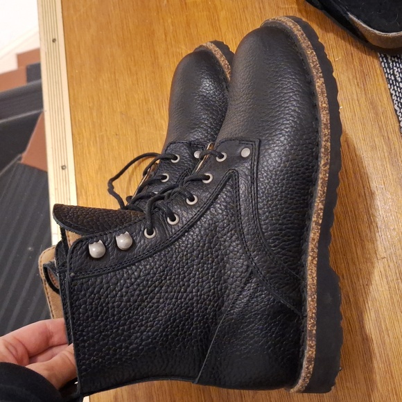 birkenstock Bryson Black Grained Leather Regular Width 39 - Picture 6 of 7